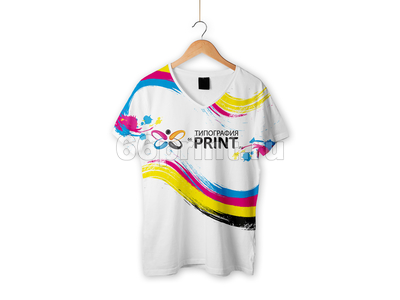 заказать печать 100 детских футболок с полной запечаткой